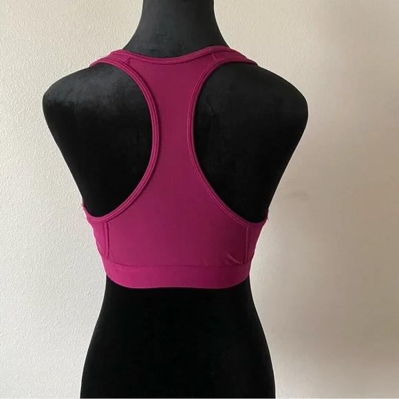 adidas Magenta Sports Bra with Wide Straps and Elastic Support - Picture 10 of 11